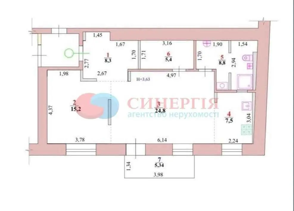 Фото Продаю 2 кімнатну квартиру, 72 кв. м, Музейний пров.  Київ, ціна: 236000 USD, код 5612