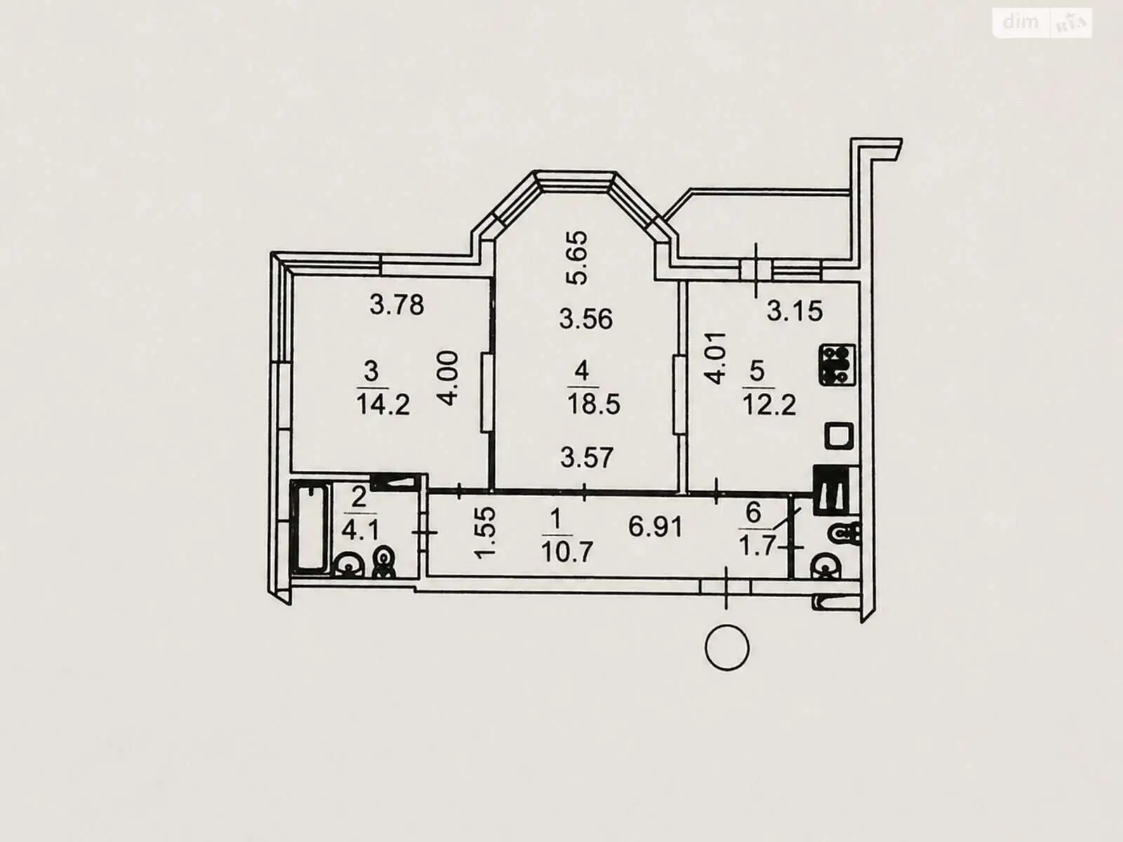 Фото Selling a 2-room apartment, 63 sq.m., Yelyzavety Chavdar Street 8 Kyiv, price: 110000 $, code 5654