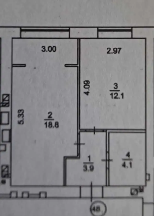 Фото Selling a 1-room apartment, 39 sq.m., Mykoly Synhaivskoho Street (Novo-Oskolska Street) 6Б Irpin, price: 85000 USD, code 5779