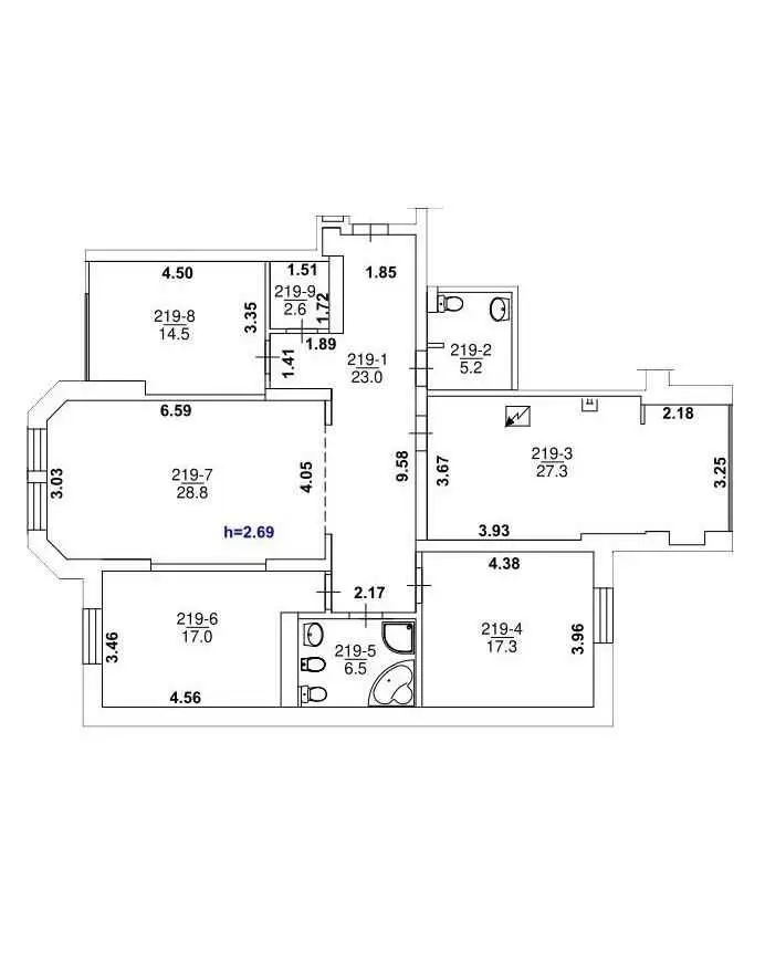 Фото Продаю 4-комнатную квартиру, 142 кв. м, Клиническая ул. 23/25 Киев, цена: 220000 USD, код 5793