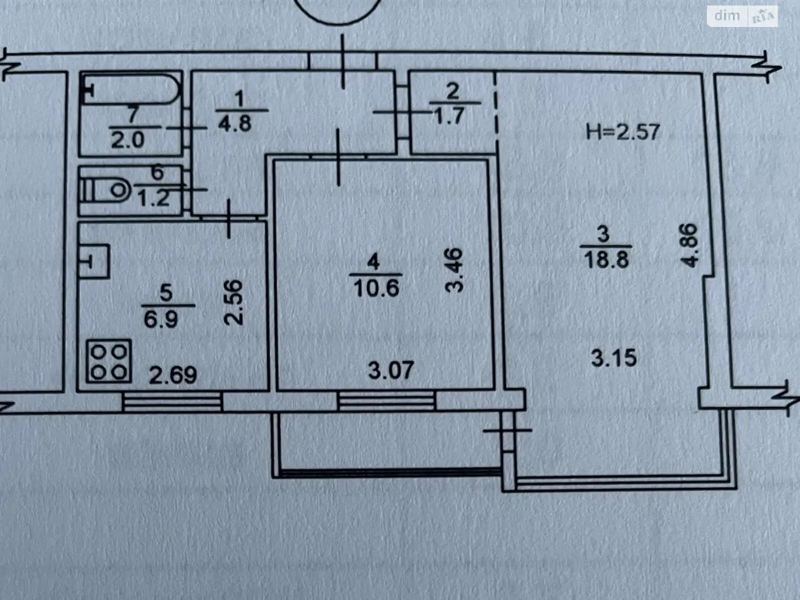 Фото Selling a 2-room apartment, 49 sq.m., Berezniakivska Street 20 Kyiv, price: 50000 $, code 5871