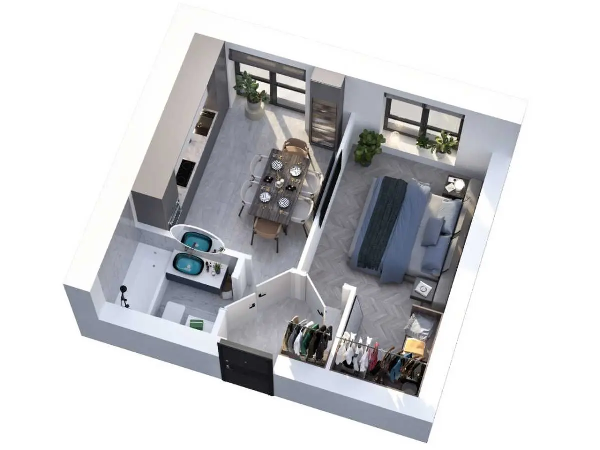 Фото Selling a 1-room apartment, 31 sq.m., Instytutska Street  Hatne, price: 39300 USD, code 5886