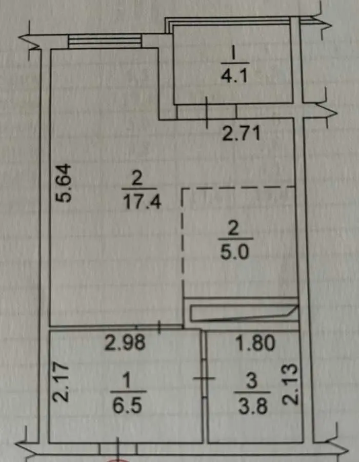 Фото Selling a 1-room apartment, 37 sq.m., Symona Petliury Street (Cherniakhovskoho Street)  Brovary, price: 56000 USD, code 5901