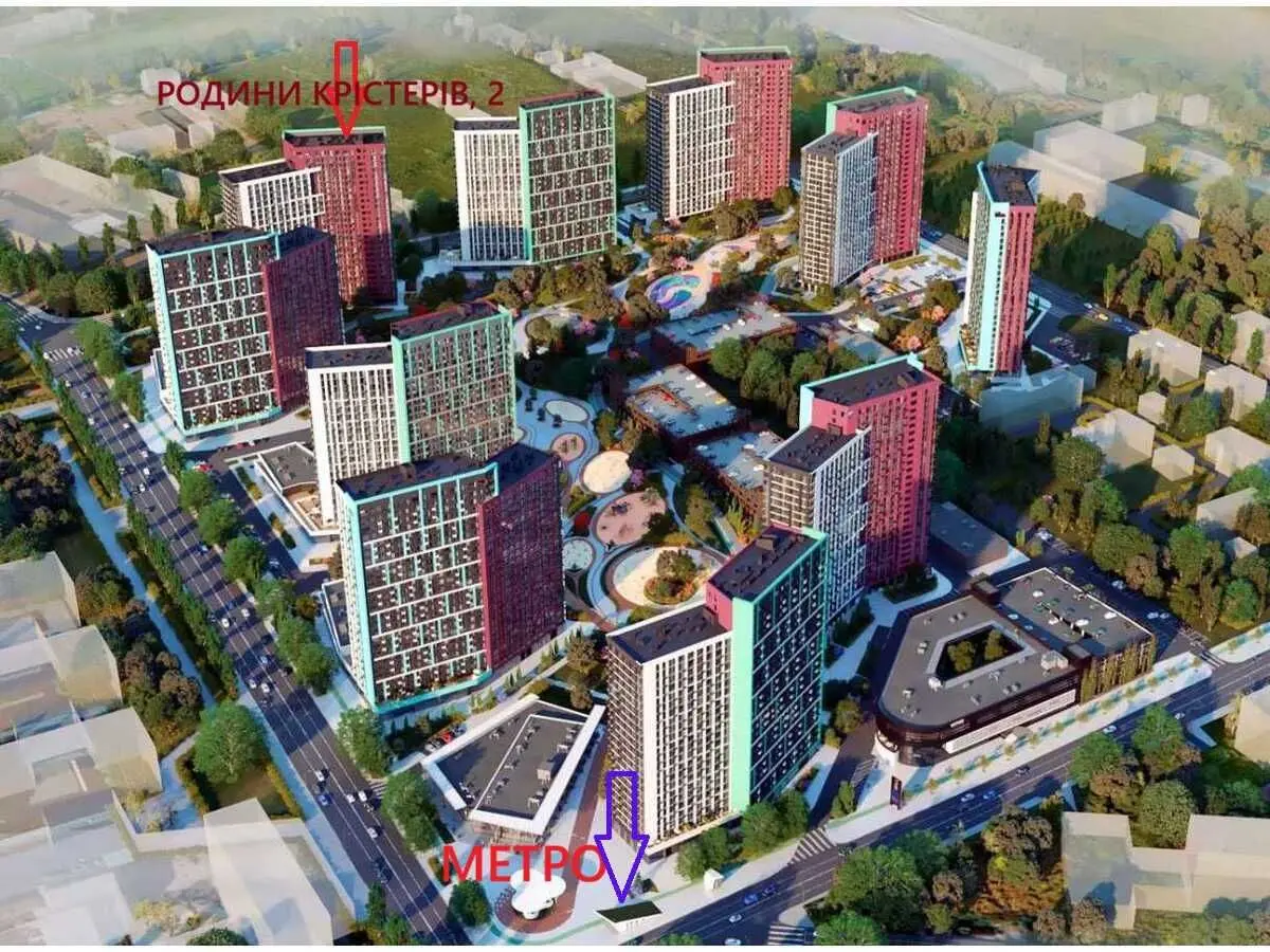 Фото Selling a 2-room apartment, 69 sq.m., Rodyny Kristeriv street  Kyiv, price: 97900 USD, code 5966