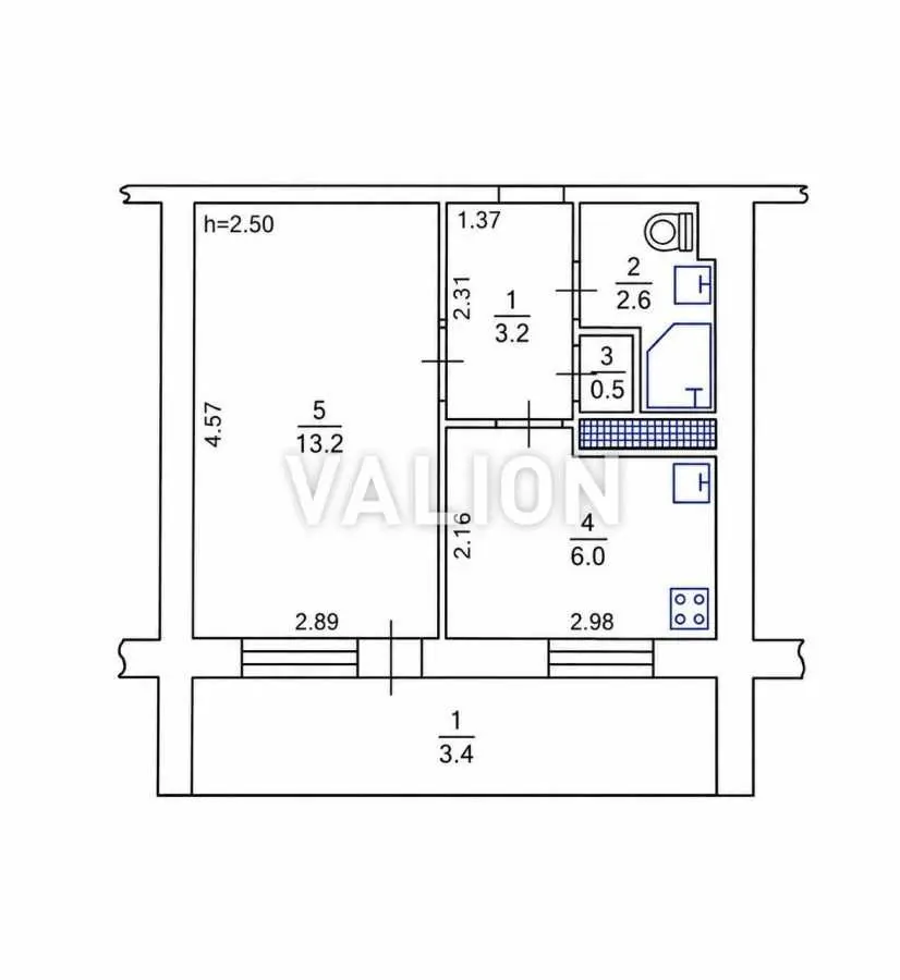 Фото Продаю 1 кімнатну квартиру, 29 кв. м, Горлівська вул. 38/40 Київ, ціна: 47000 USD, код 6082