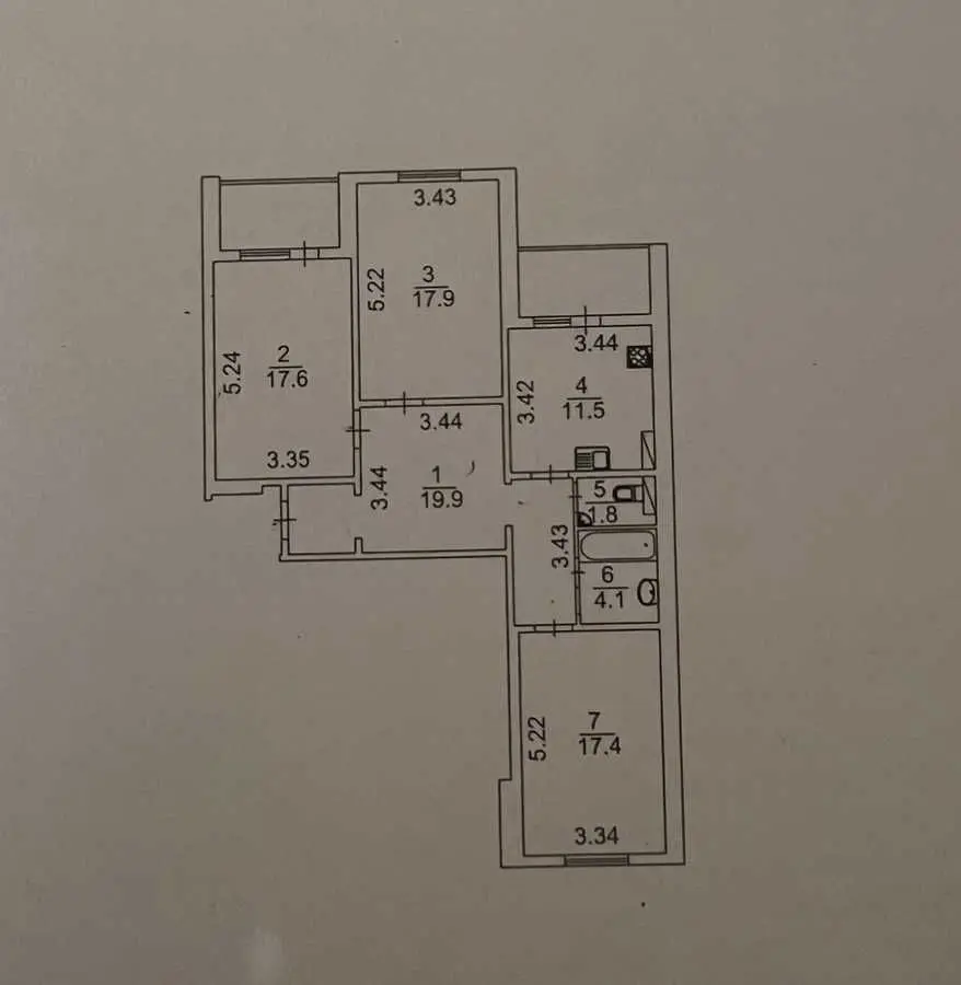 Фото Продаю 3-комнатную квартиру, 98 кв. м, Миколи Закревського ул. (Милославская) 97 Киев, цена: 110000 USD, код 6237