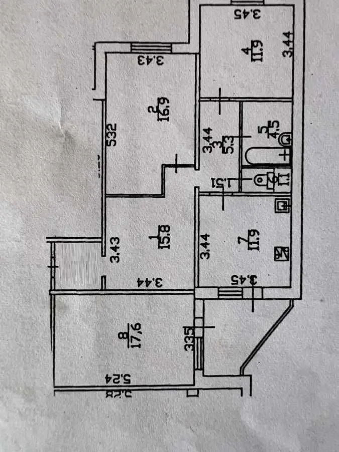 Фото Selling a 3-room apartment, 88.4 sq.m., Liskivska Street 32/51 Kyiv, price: 95000 USD, code 6240
