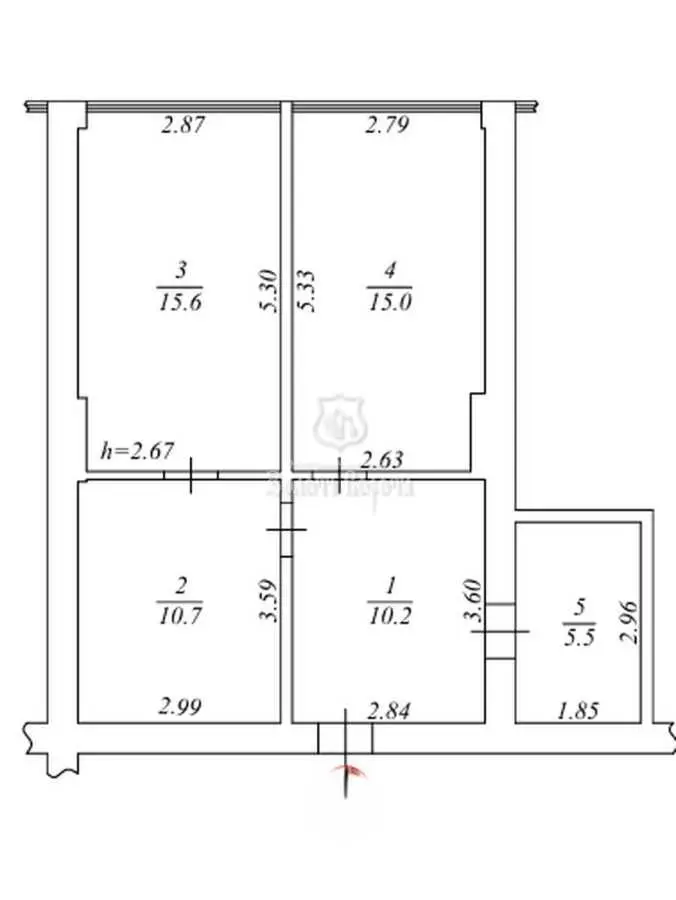 Фото Продаю 5-комнатную квартиру, 109.6 кв. м, Мила, цена: 87000 USD, код 6350