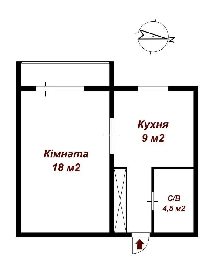 Фото Продаю 1 кімнатну квартиру, 36 кв. м, Райдужна вул. 69 Київ, ціна: 48000 USD, код 6437