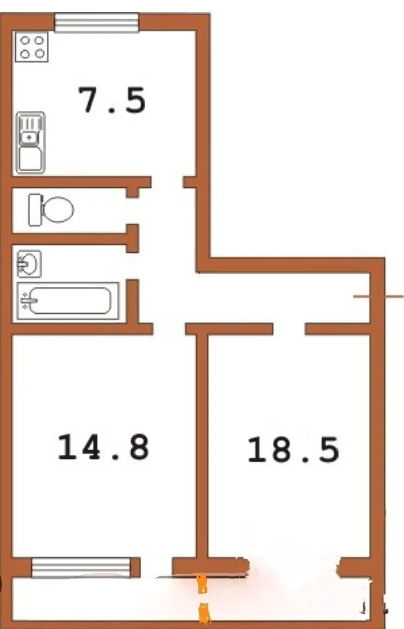 Фото Selling a 2-room apartment, 53 sq.m., Entuziastiv Street 11/1 Kyiv, price: 70000 $, code 6416