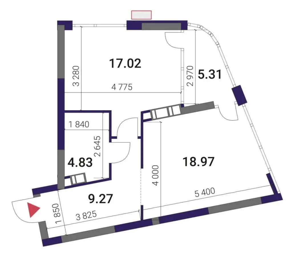 Фото Selling a 1-room apartment, 55.4 sq.m., Prychalna Street  Kyiv, price: 94000 USD, code 6581