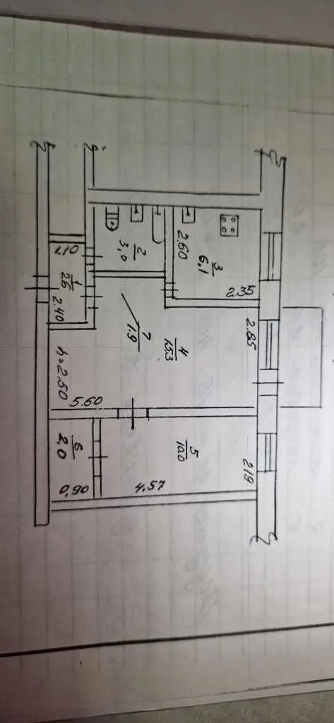Фото Продаю 2-комнатную квартиру, 42 кв. м, Рабочая ул. 25 Днепр, цена: 29000 USD, код 6617