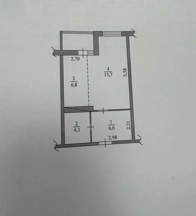 Фото Продаю 1 кімнатну квартиру, 37 кв. м, Академіка Глушкова просп. 1 Київ, ціна: 63000 USD, код 6649