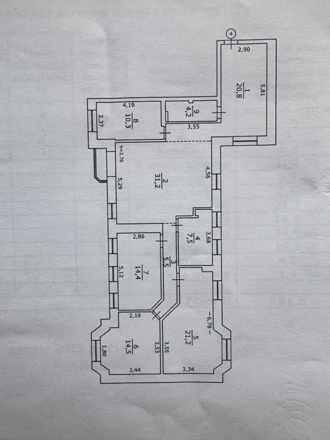 Фото Selling a 4-room apartment, 131 sq.m., Yaroslavskyi Lane 4 Kyiv, price: 250000 USD, code 6663