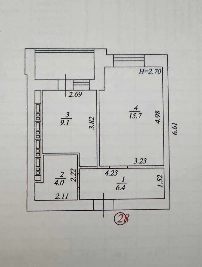 Фото Продаю 1 кімнатну квартиру, 39.3 кв. м, Машинобудівників вул.  Вишневе, ціна: 76000 USD, код 6674