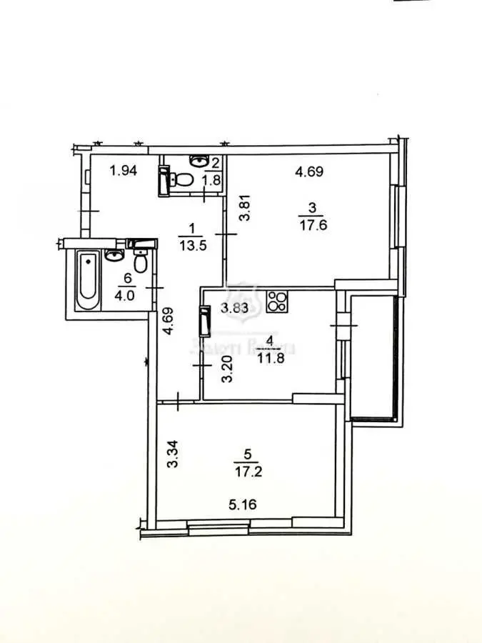 Фото Selling a 2-room apartment, 69 sq.m., Borysa Hmyri Street  Kyiv, price: 175000 USD, code 6728