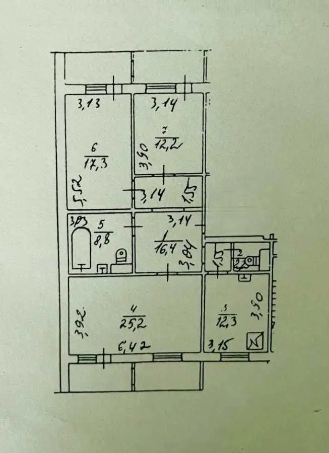 Фото Продаю 3 кімнатну квартиру, 104 кв. м, Бориса Гмирі вул. 9в Київ, ціна: 129500 USD, код 6766