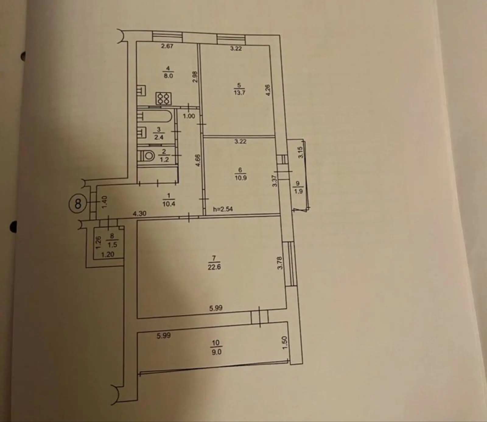 Фото Selling a 3-room apartment, 82 sq.m., Laboratornyi Lane 4 Kyiv, price: 124000 $, code 6784