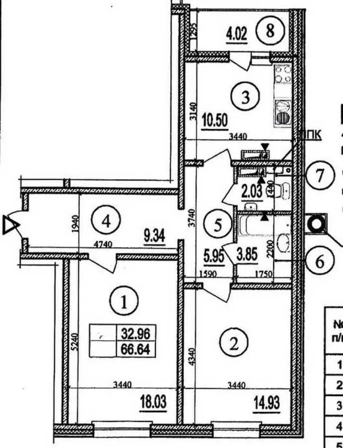 Фото Selling a 2-room apartment, 66.64 sq.m., Akademika Hlushkova Avenue 6 Kyiv, price: 38500 USD, code 6814