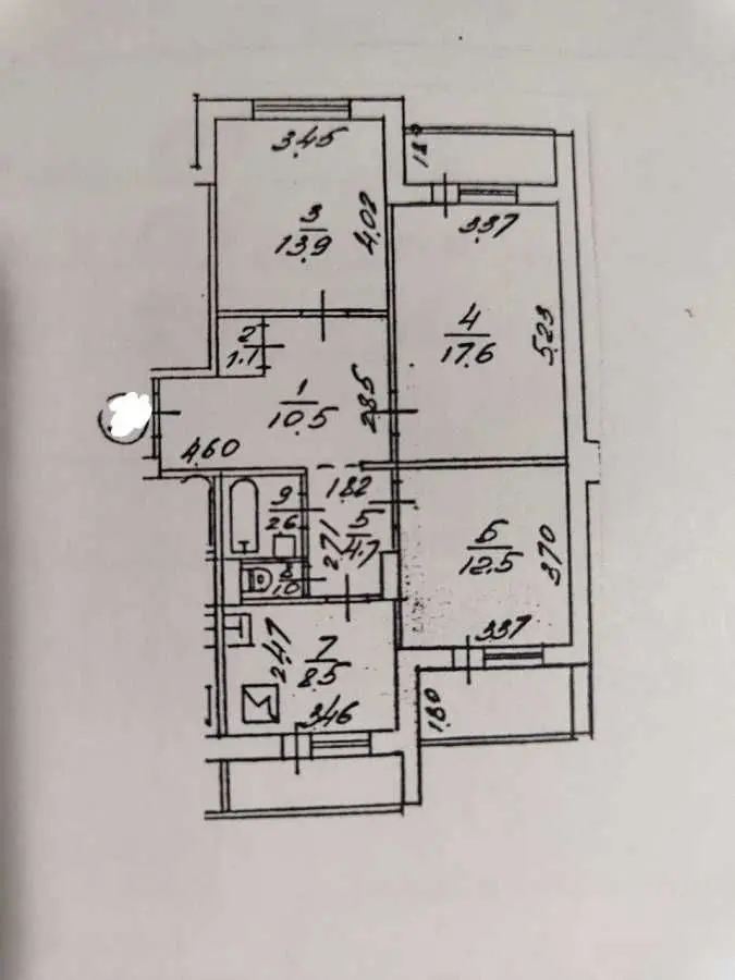 Фото Selling a 3-room apartment, 84.3 sq.m., Mykoly Zakrevskoho Street (Myloslavska Street)  Kyiv, price: 69900 USD, code 6832
