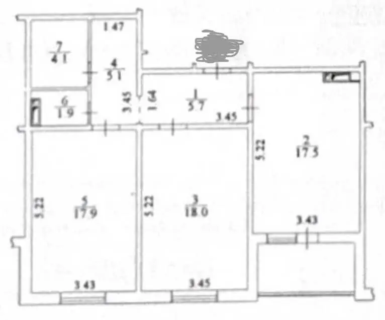 Фото Продаю 2-комнатную квартиру, 72.7 кв. м, Балтийский пер. 5 Киев, цена: 135000 USD, код 6889