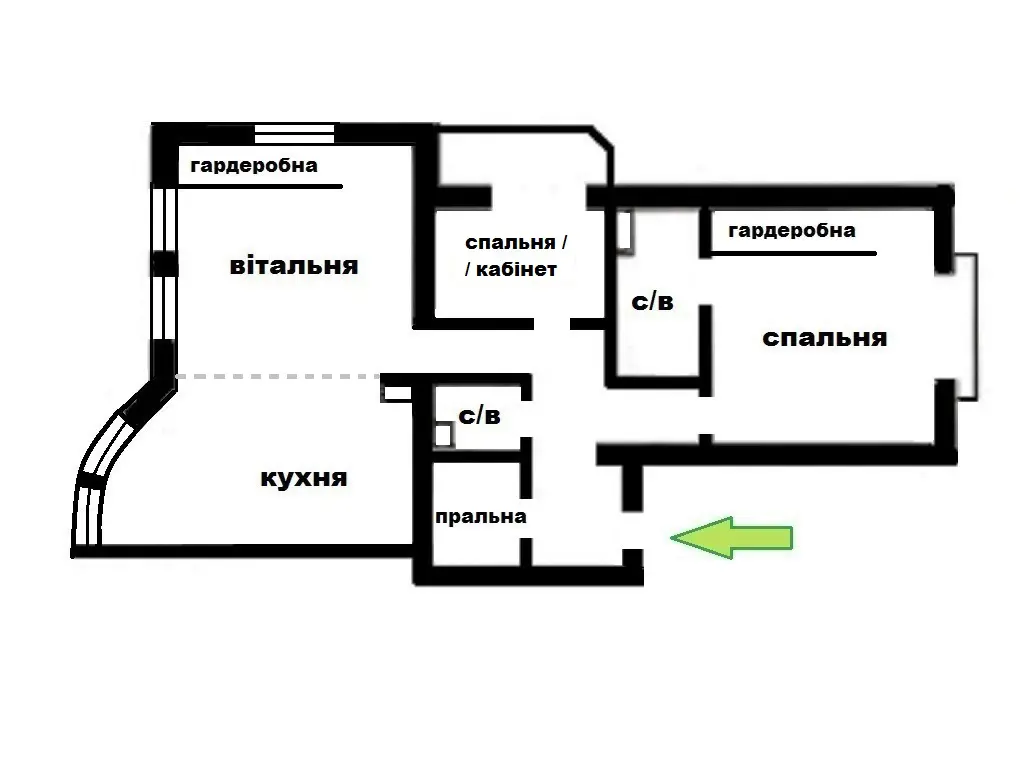 Фото Selling a 3-room apartment, 155 sq.m., Protasiv Yar Street 8 Kyiv, price: 465000 $, code 6935