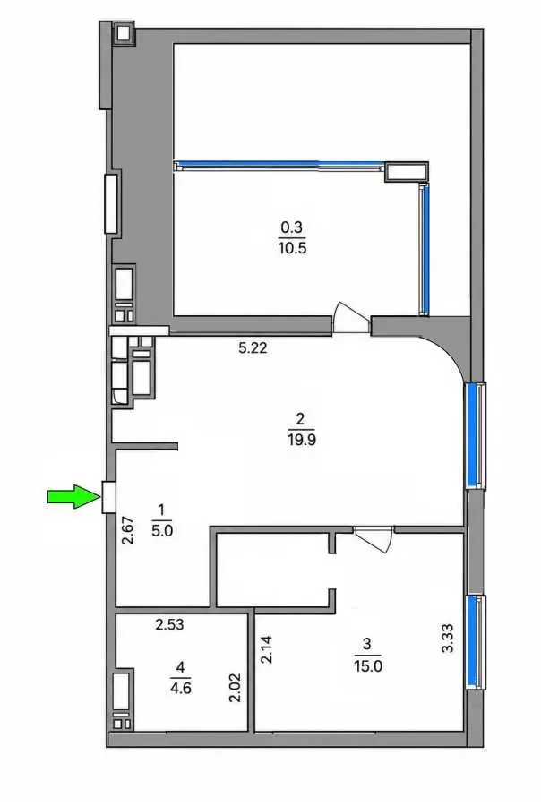 Фото Продаю 1 кімнатну квартиру, 55 кв. м, Воскресенська вул.  Київ, ціна: 160000 USD, код 6966