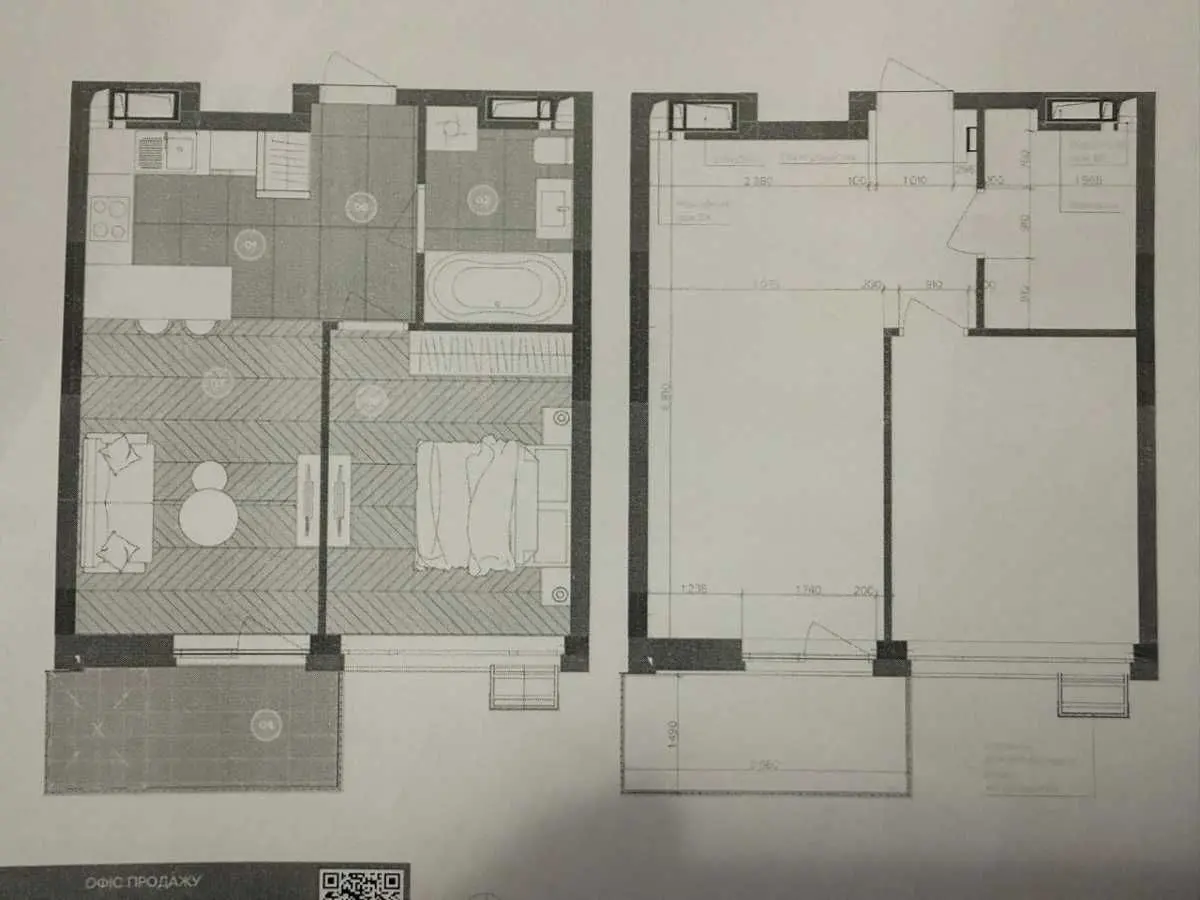 Фото Selling a 1-room apartment, 43.39 sq.m., Truskavetska Street  Kyiv, price: 86000 USD, code 6973