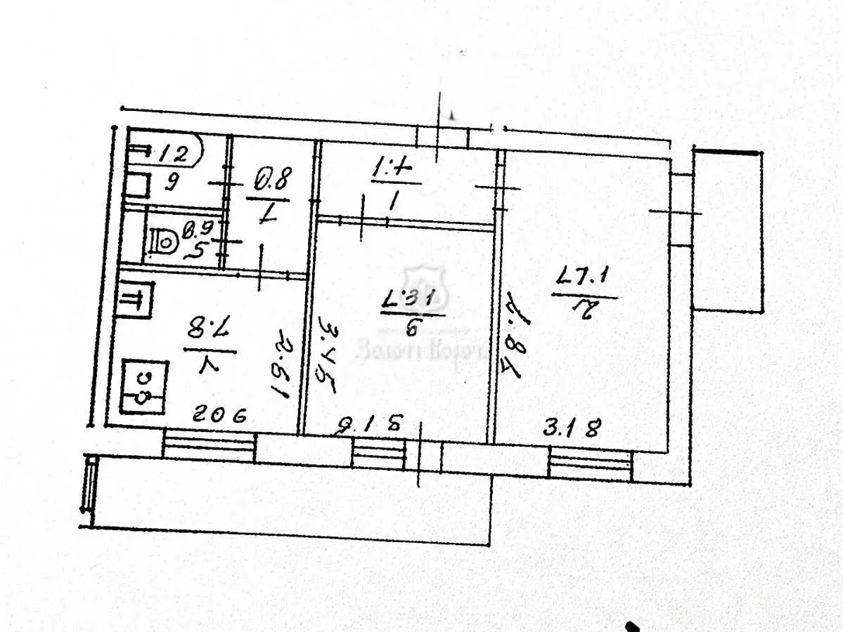 Фото Selling a 2-room apartment, 46 sq.m., Obolonskyi Avenue 7 Kyiv, price: 60000 USD, code 6977