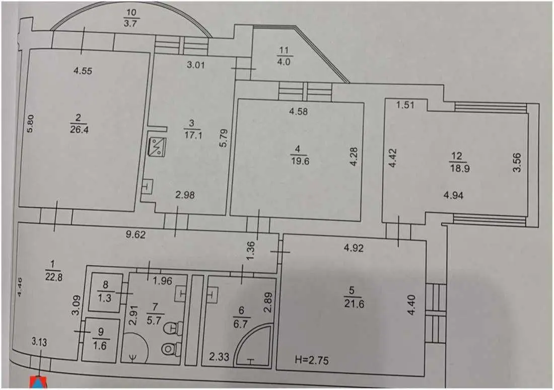 Фото Продаю 3 кімнатну квартиру, 149.4 кв. м, Героїв Сталінграда просп. 22 Київ, ціна: 249000 USD, код 7062