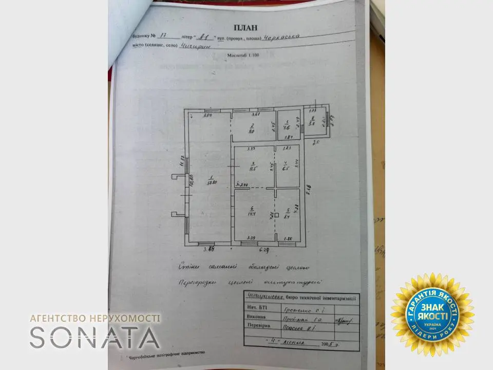 Фото Selling a house, 96 sq.m., Cherkaska street  Chyhyryn, price: 32000 $, code 7187