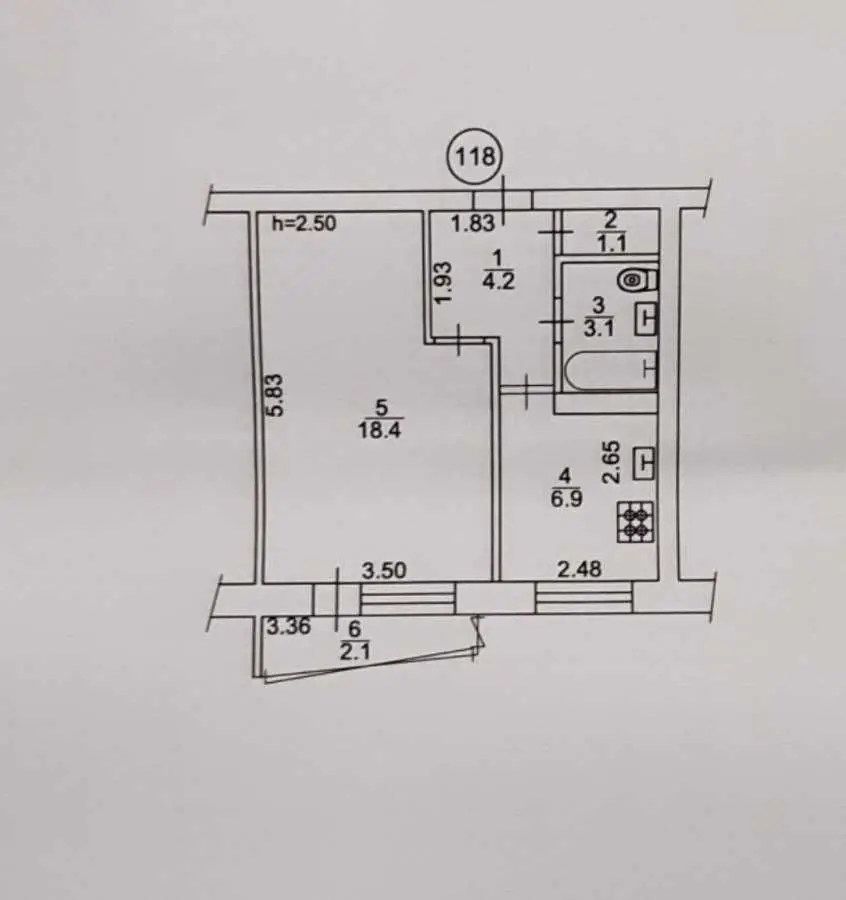 Фото Selling a 1-room apartment, 35.8 sq.m., Lukianivska Street 11 Kyiv, price: 47500 USD, code 7220