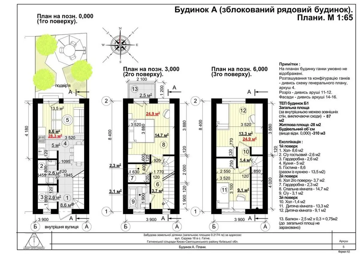 Фото Продаю будинок, 87 кв. м, Садова вул.  Фастів, ціна: 65690 $, код 7265