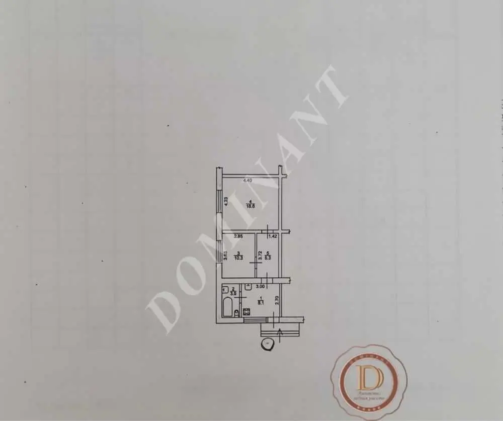 Фото Selling a 2-room apartment, 46 sq.m., Kosmichna Street  Zaporizhzhia, price: 35000 USD, code 7440