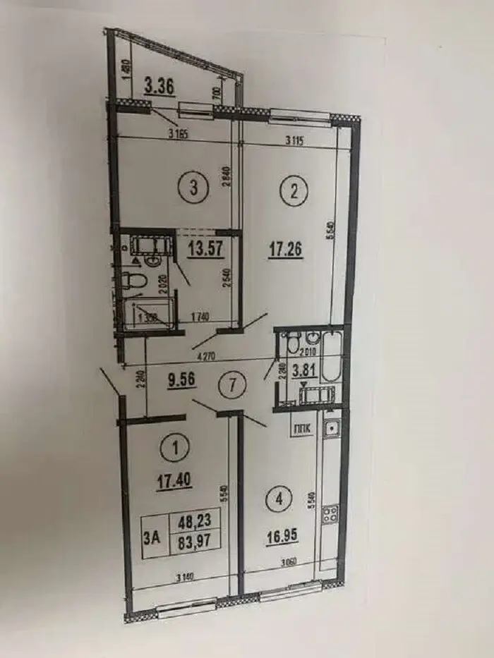 Фото Продаю 3 кімнатну квартиру, 85 кв. м, Бориса Гмирі вул.  Київ, ціна: 83500 $, код 7487