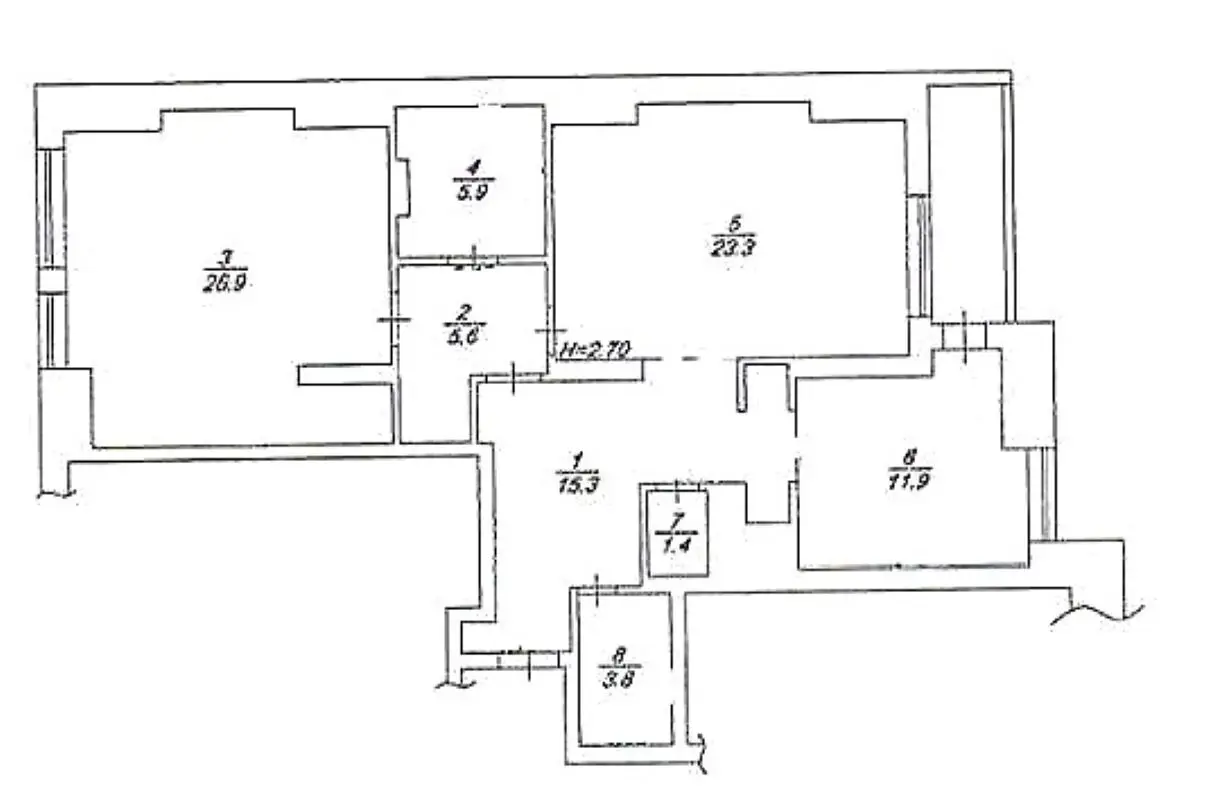 Фото Продаю 2 кімнатну квартиру, 95 кв. м, Анни Ахматової вул. 22 Київ, ціна: 165000 $, код 7491