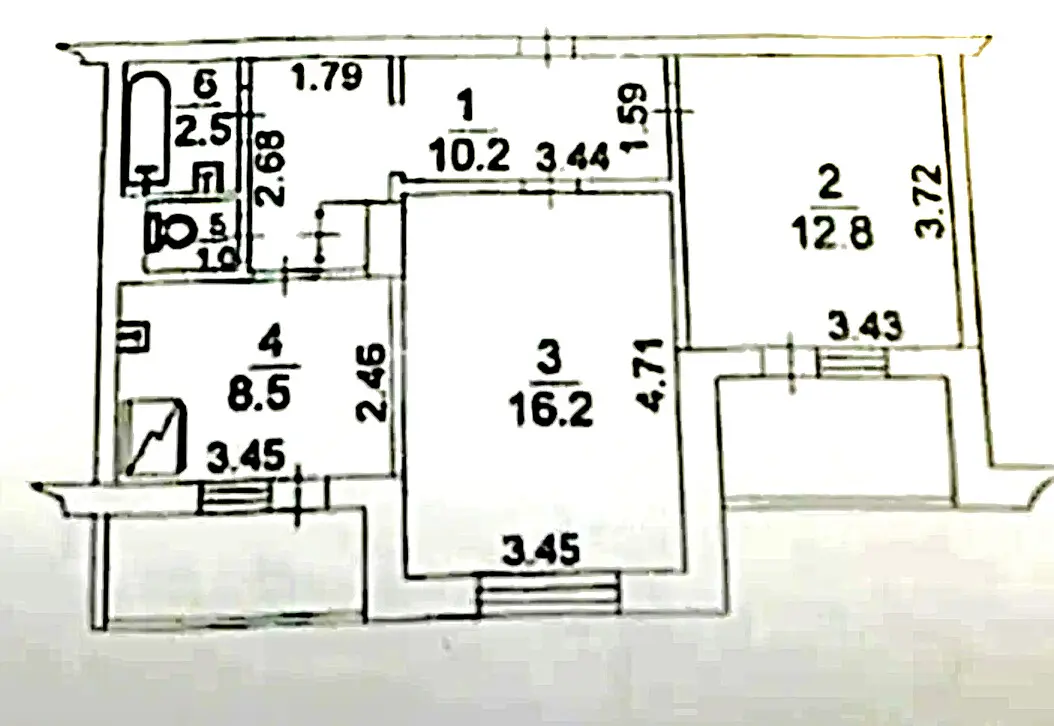 Фото Selling a 2-room apartment, 60 sq.m., Revutskoho Street  Kyiv, price: 70000 $, code 7552