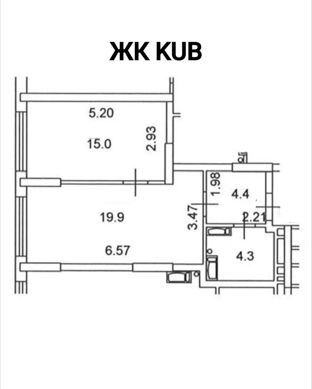 Фото Продаю 1-комнатную квартиру, 44 кв. м, Березняковская ул. 29 Киев, цена: 85000 $, код 7450