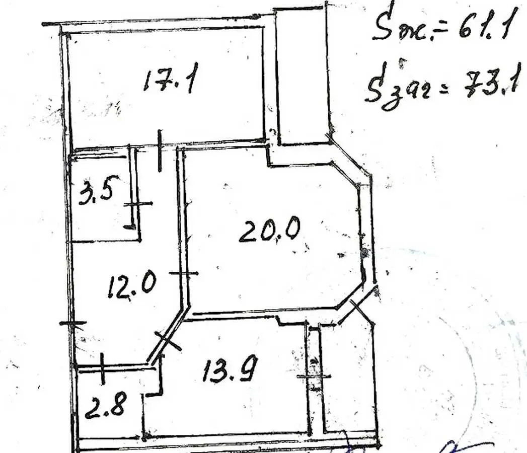 Фото Продаю 2 кімнатну квартиру, 73.1 кв. м, Градинська вул. 3 Київ, ціна: 135000 USD, код 7752