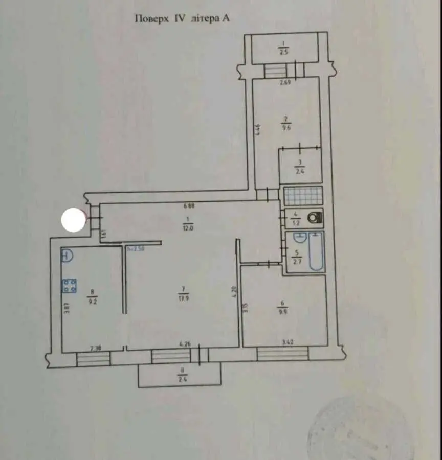 Фото Продаю 3 кімнатну квартиру, 70 кв. м, Юрія Литвинського вул. (Російська) 84 Київ, ціна: 77000 USD, код 7805