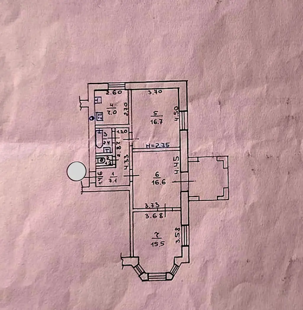 Фото Selling a 3-room apartment, 69 sq.m., Saltivske Highway 12 Kharkiv, price: 31000 $, code 7816