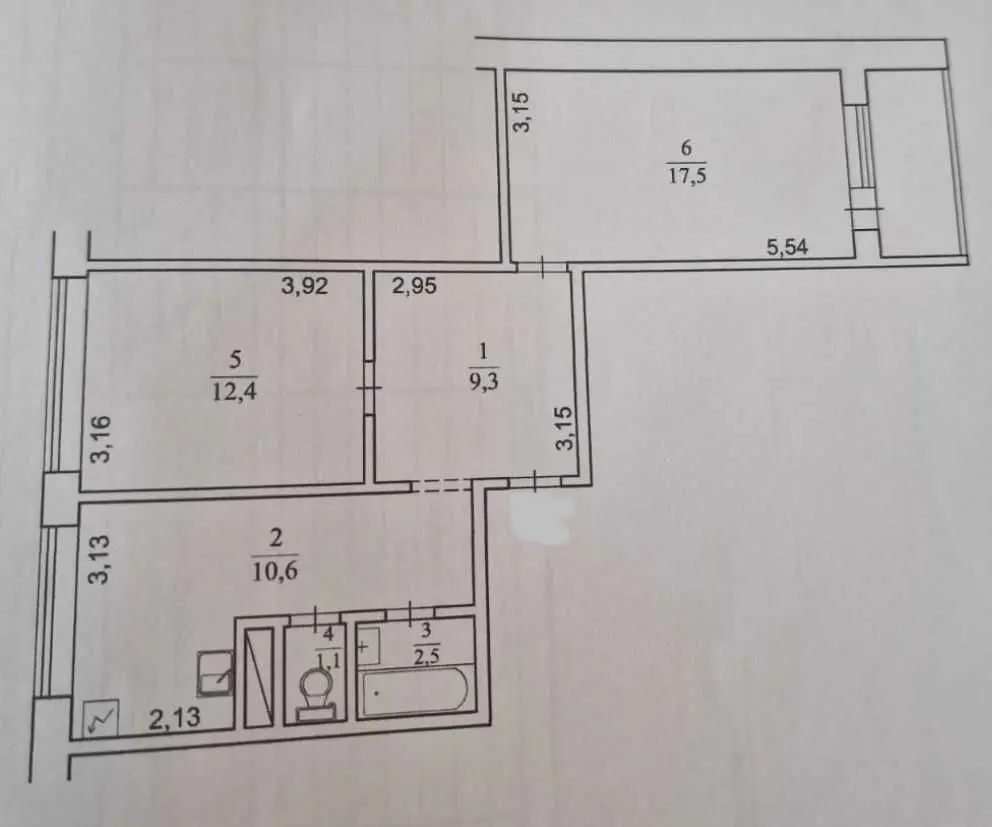 Фото Продаю 2 кімнатну квартиру, 57 кв. м, Київ, ціна: 68900 USD, код 7845