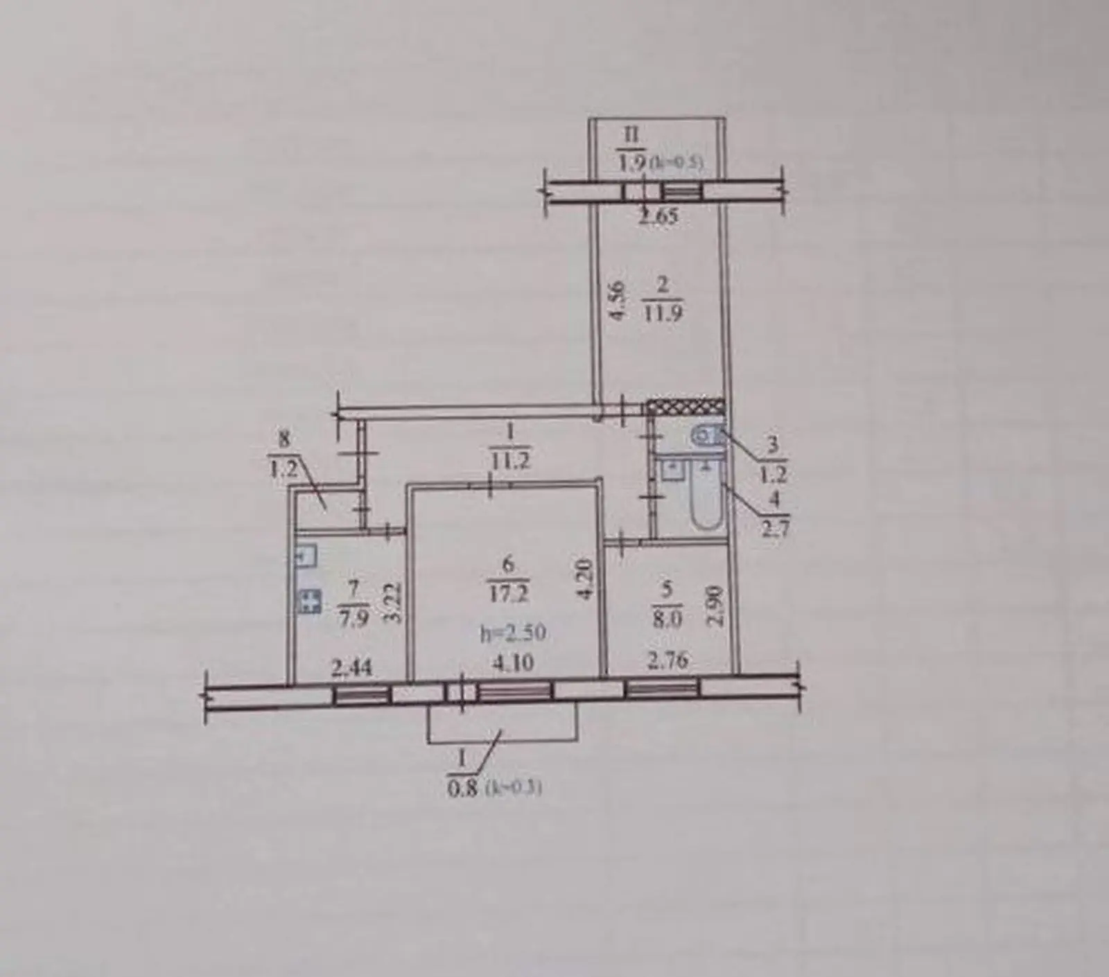 Фото Selling a 3-room apartment, 64 sq.m., Henerala Zakharchenko Street 6 Dnipro, price: 45000 $, code 8102