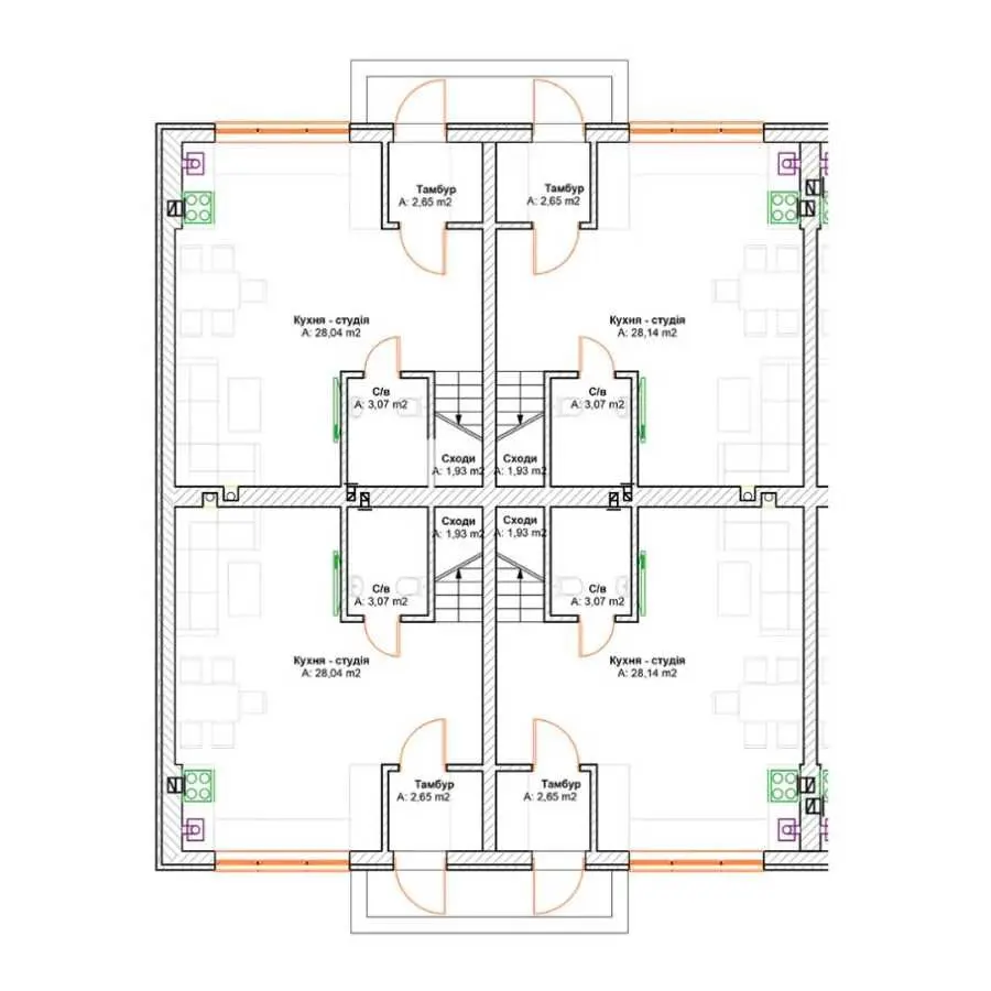 Фото Продаю 3 кімнатну квартиру, 72 кв. м, Святопетровського вул. (Петровського)  Гатне, ціна: 83000 USD, код 8132