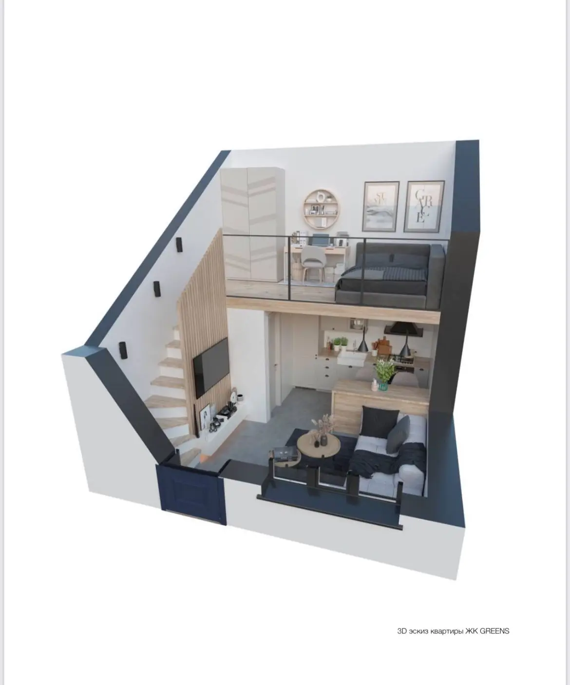 Фото Selling a 1-room apartment, 30 sq.m., Volodymyrska Street  Bilohorodka, price: 19700 $, code 8267