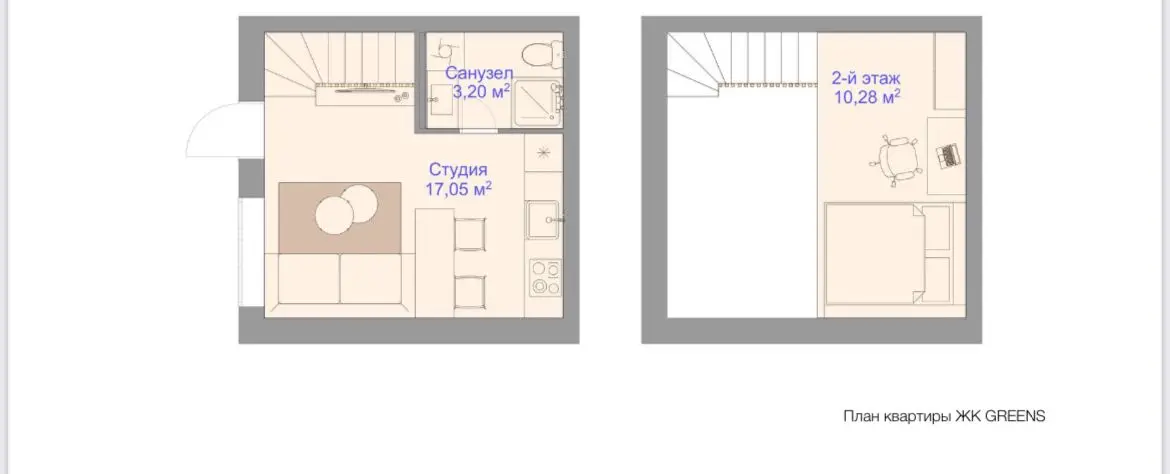 Фото Selling a 1-room apartment, 30 sq.m., Volodymyrska Street  Bilohorodka, price: 19700 $, code 8267