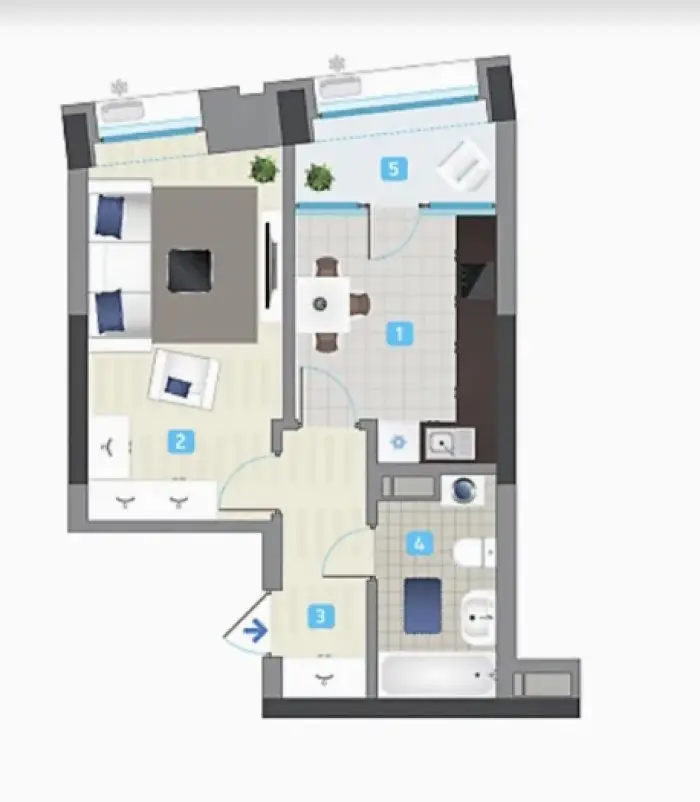 Фото Selling a 1-room apartment, 43 sq.m., Zarichna Street  Kyiv, price: 80000 $, code 8270