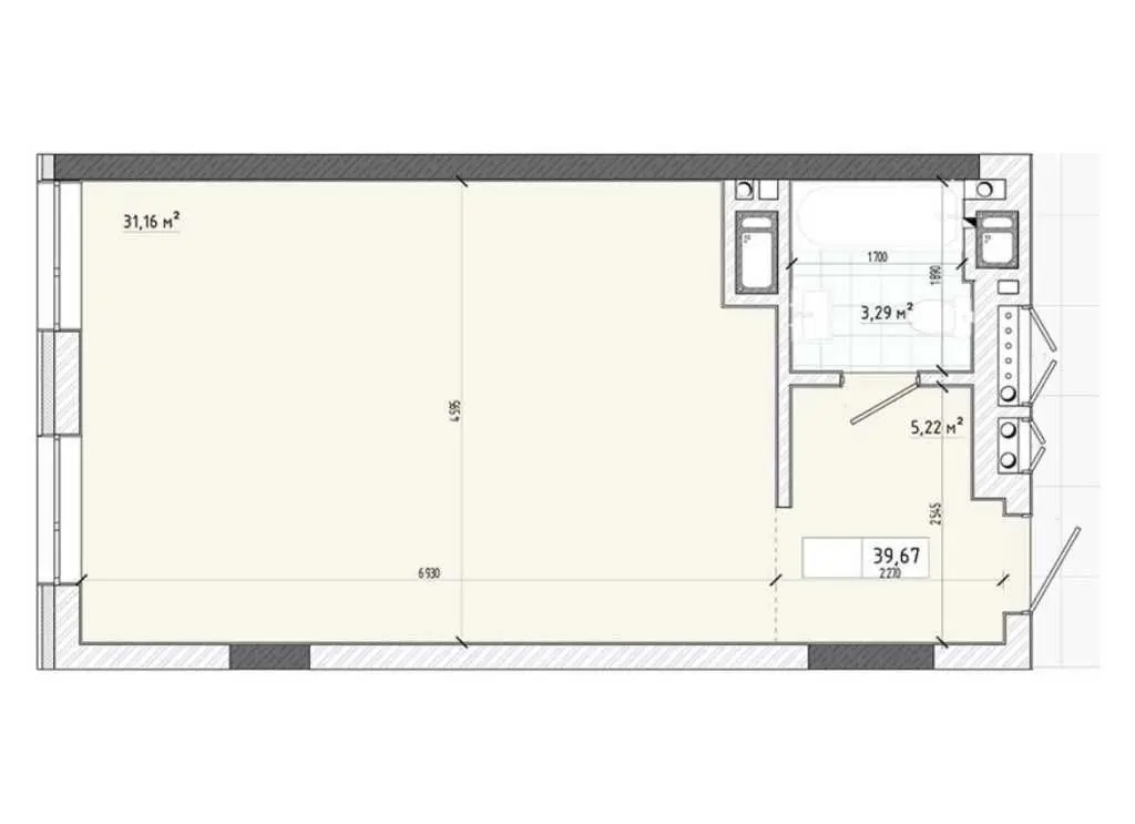 Фото Selling a 1-room apartment, 40 sq.m., Truskavetska Street  Lviv, price: 28999 USD, code 8344