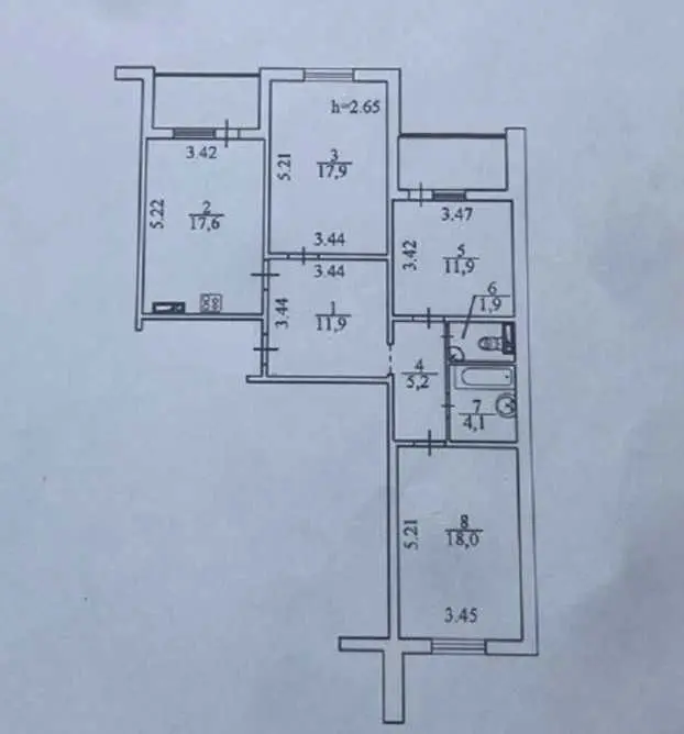 Фото Продаю 3 кімнатну квартиру, 96 кв. м, Ясинуватський пров. 11 Київ, ціна: 130000 USD, код 8383