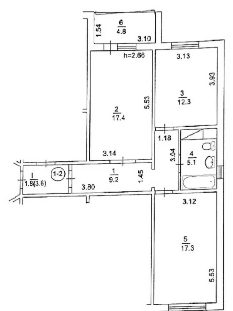 Фото Продаю 2 кімнатну квартиру, 69.5 кв. м, Петра Григоренка просп. 16 Київ, ціна: 75000 USD, код 8435
